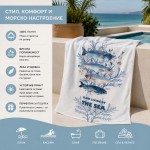 Плажна кърпа от мек памук Sea Living