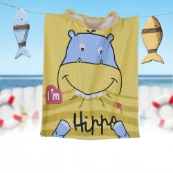 Детско плажно пончо Hippo L