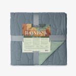 Шалте за легло Rainbow синьо зелено 200/220