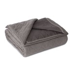 Шалте за легло Velvet тъмно сиво 160/220