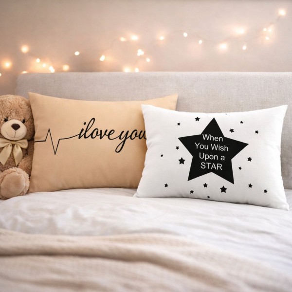 СЕТ 2бр. дизайнерски калъфки за възглавница Love