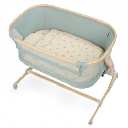 Бебешка кошара за съвместен сън с матрак и комплект спално бельо Baby Side III, 4 части – 50х83 см Botanic