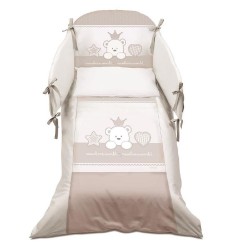 Бебешко спално бельо с обиколник Dove Grey 70/130 бежов