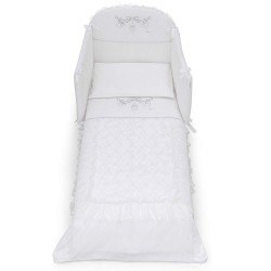 Бебешко спално бельо с обиколник Magnifique Romantic 70/130 Бял