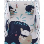 Бебешко спално бельо с обиколник Happy Sailor 2 части 70/140