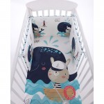 Бебешко спално бельо с обиколник Happy Sailor 2 части 70/140