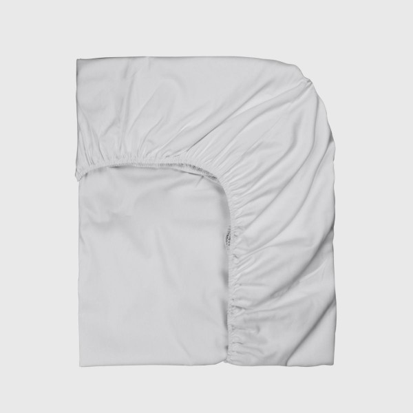 Чаршаф с ластик памучен сатен Silvery 100/200/25см