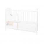 Бебешко спално бельо от памук ранфорс EU Style с бродерия, 3 части – 70x140 см, Beige