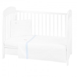 Бебешко спално бельо от поплин Dream Big с бродерия, 3 части – 60х120 см, Blue