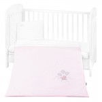 Бебешко спално бельо от поплин Dream Big с олекотена завивка, 5 части – 100х150 см, Pink