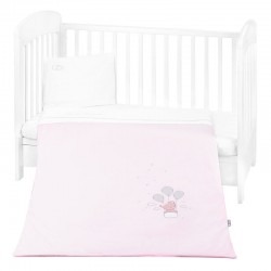 Бебешко спално бельо от поплин Dream Big с олекотена завивка, 5 части – 100х150 см, Pink