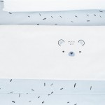 Бебешко спално бельо от ранфорс с плик и чаршаф Bear with me, 3 части – 50х80 см, Blue
