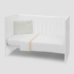 Бебешко спално бельо от ранфорс с плик и чаршаф Sleepy Sheep, 3 части – 70х140 см