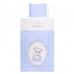 Бебешко спално бельо от памук хасе, 4 части – 100x150 см, Blue Bear
