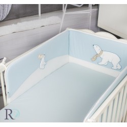 Обиколник за бебешка кошара White bears