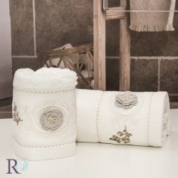 Комплект хавлиени кърпи бамбук Luxury бяло