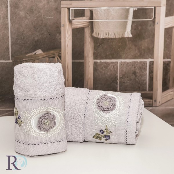 Комплект хавлиени кърпи бамбук Luxury лила