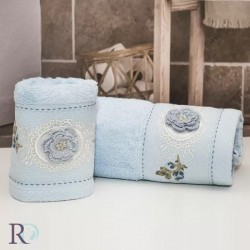 Комплект хавлиени кърпи бамбук Luxury синьо