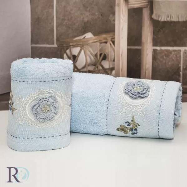 Комплект хавлиени кърпи бамбук Luxury синьо