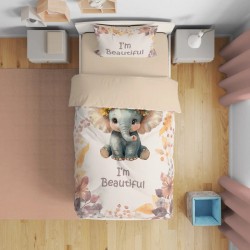 Единичен спален комплект Baby Elephant