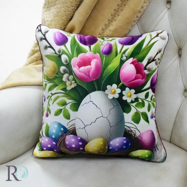 Великденска възглавница Tulips